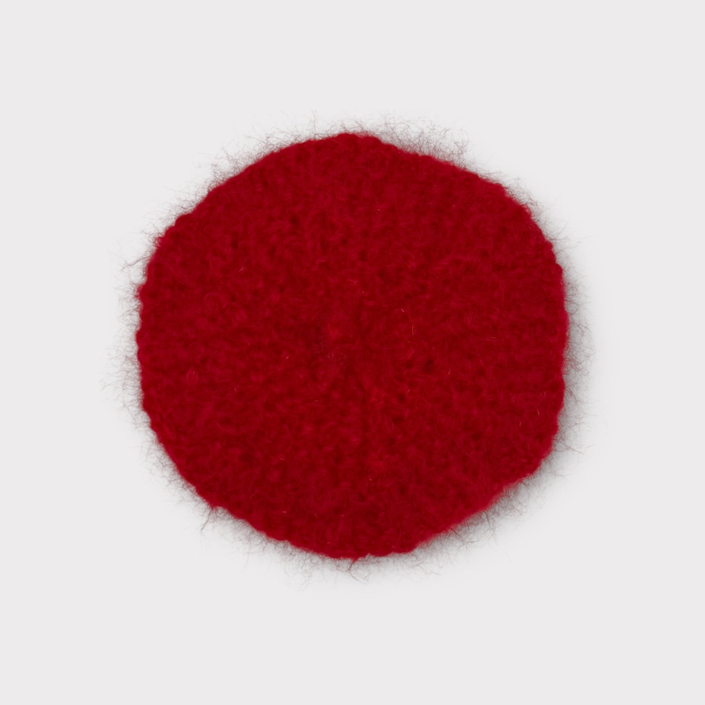 Polly Structured Beret - Red