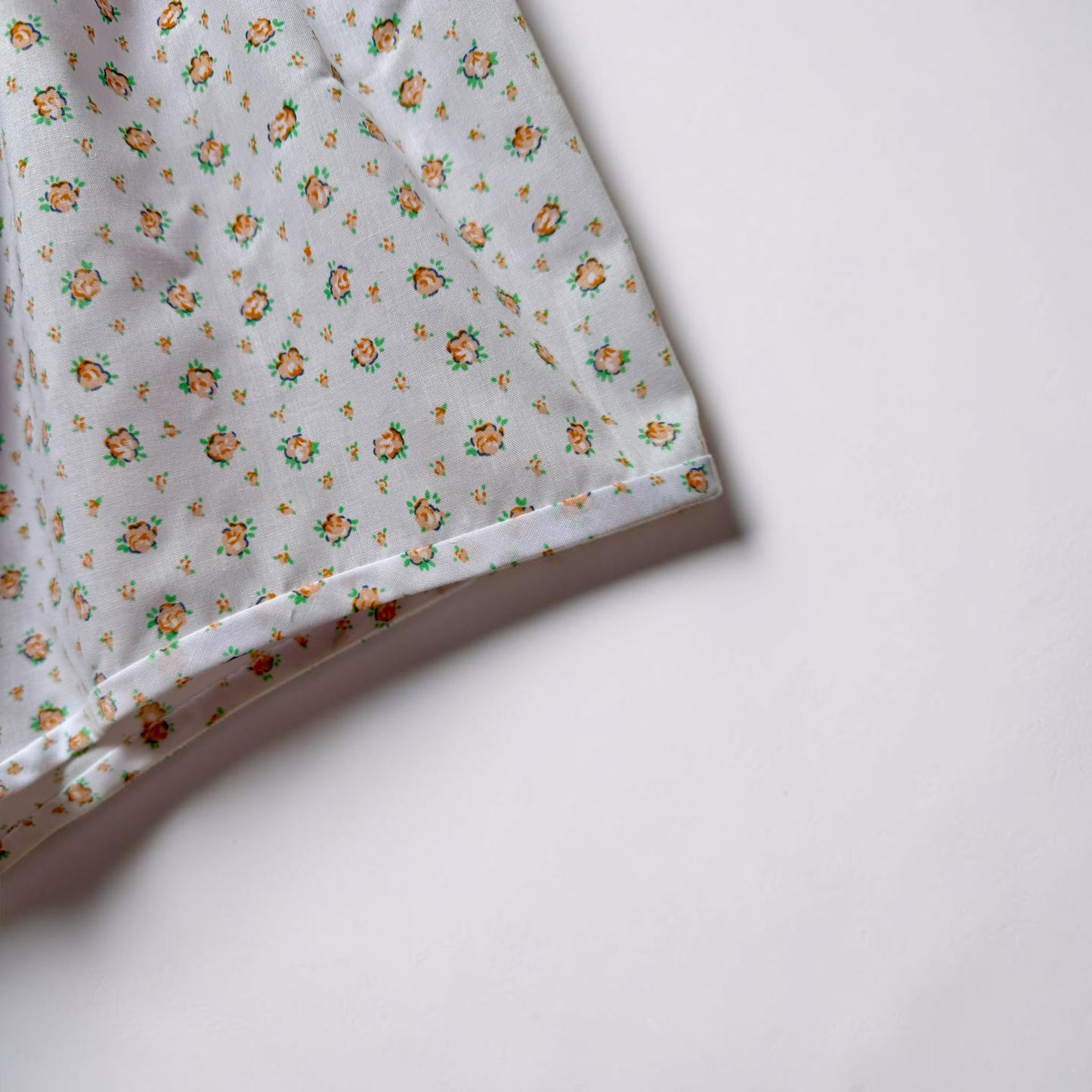 Flora Cotton Dress - white peach