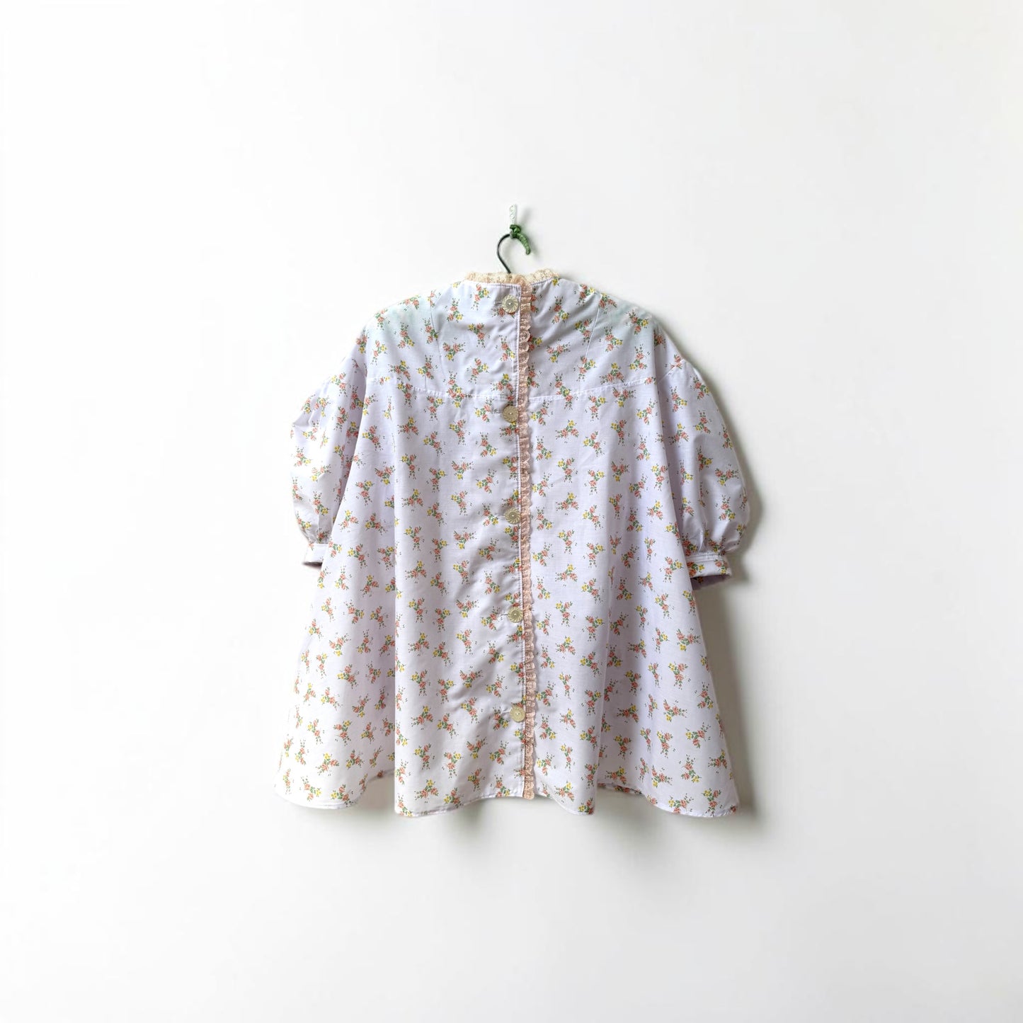 Flora Cotton Dress - white peach