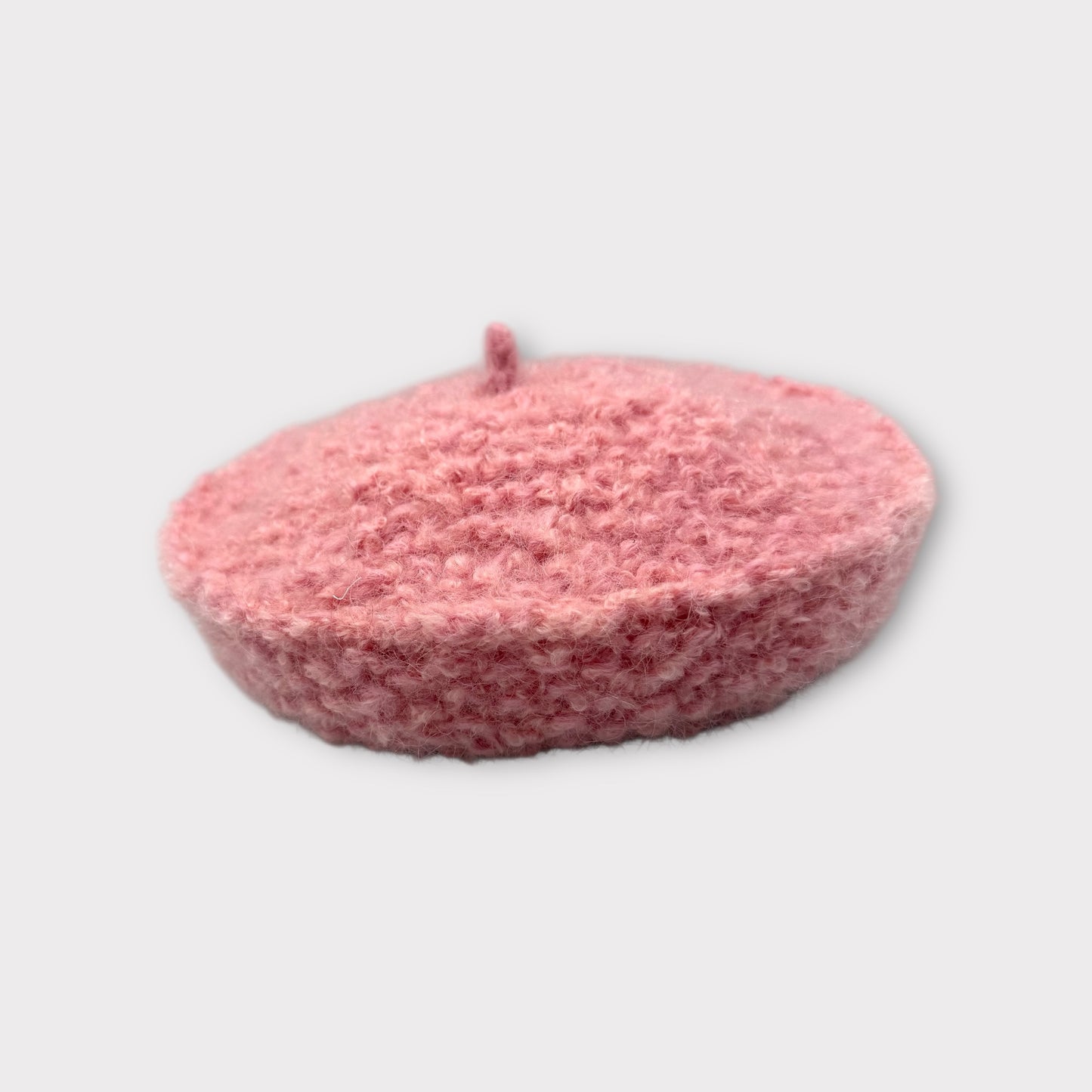 Polly Structured Beret - pink