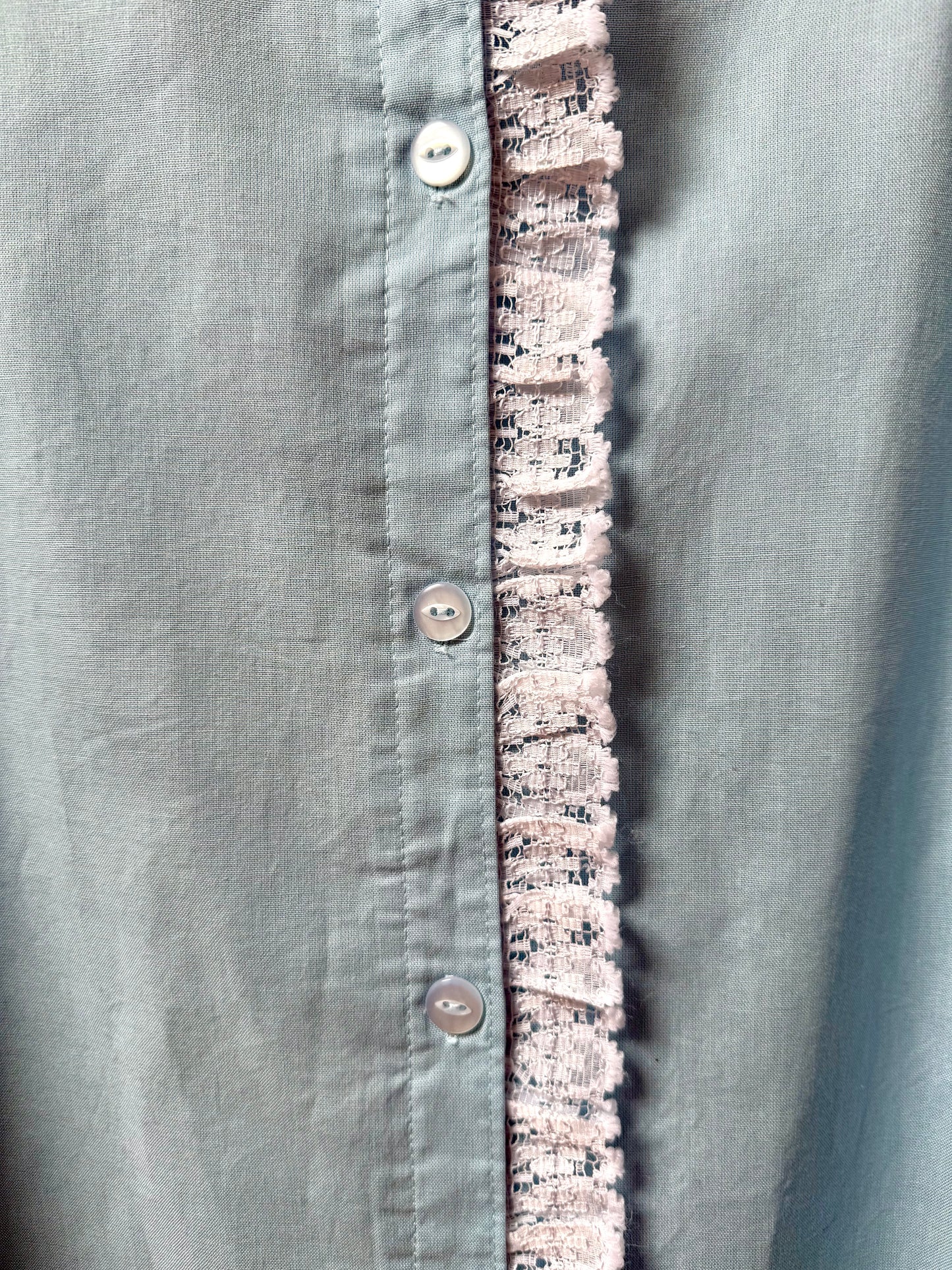 Babs Cotton/Linen Dress - Baby Blue