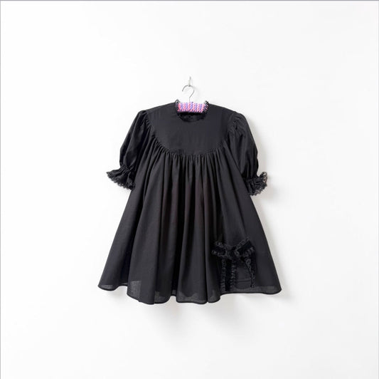 Anita Cotton Dress - Black
