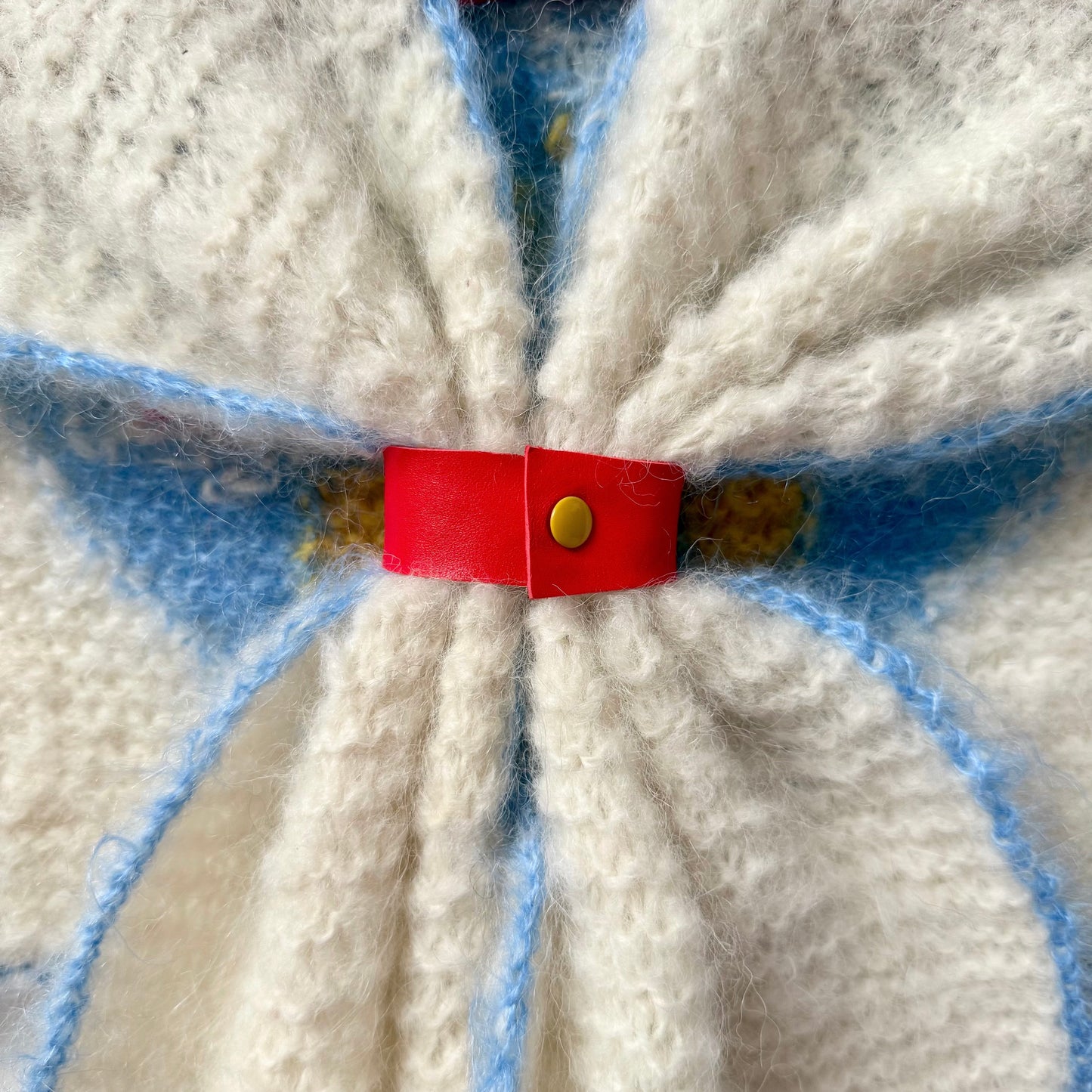 Foral Sailor Scarf-Blue/Yellow/Red/White