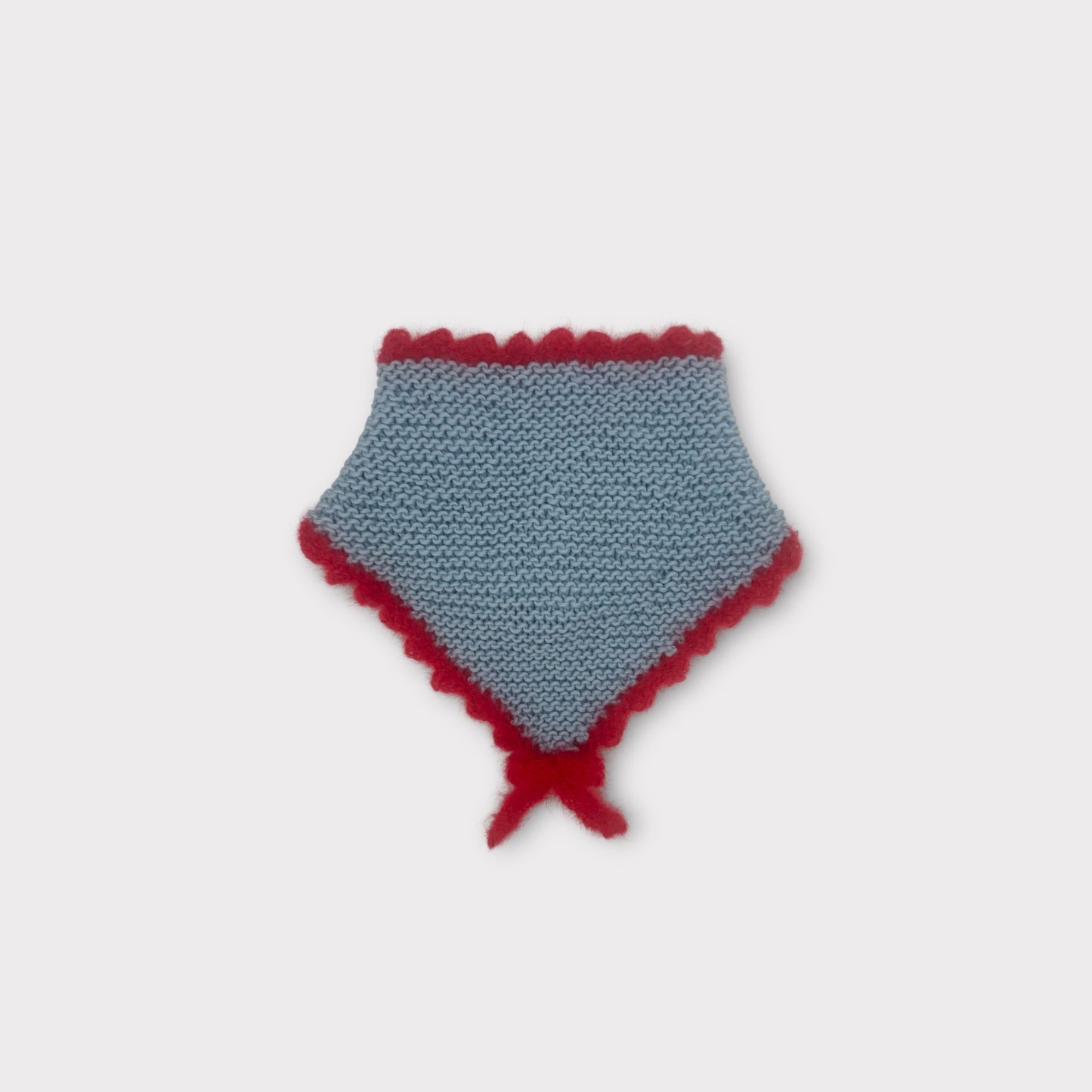 Loulou Scarf - Cornflower/Red