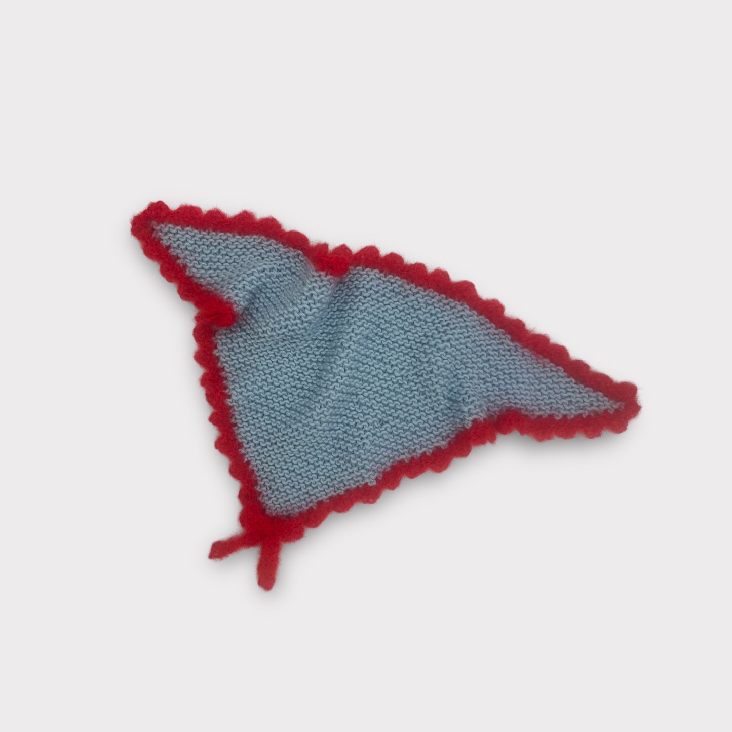 Loulou Scarf - Cornflower/Red