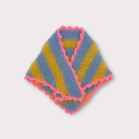 Loulou Scarf - Blue/Yellow/Pink