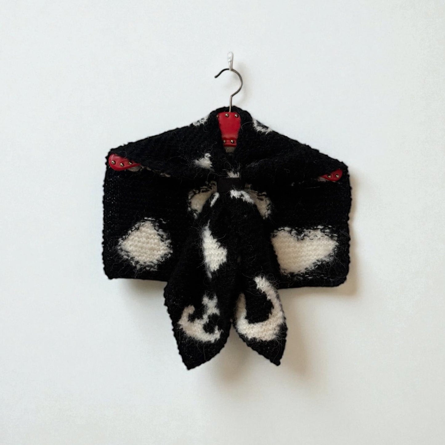 Pearly Sailor Scarf-Black/cream