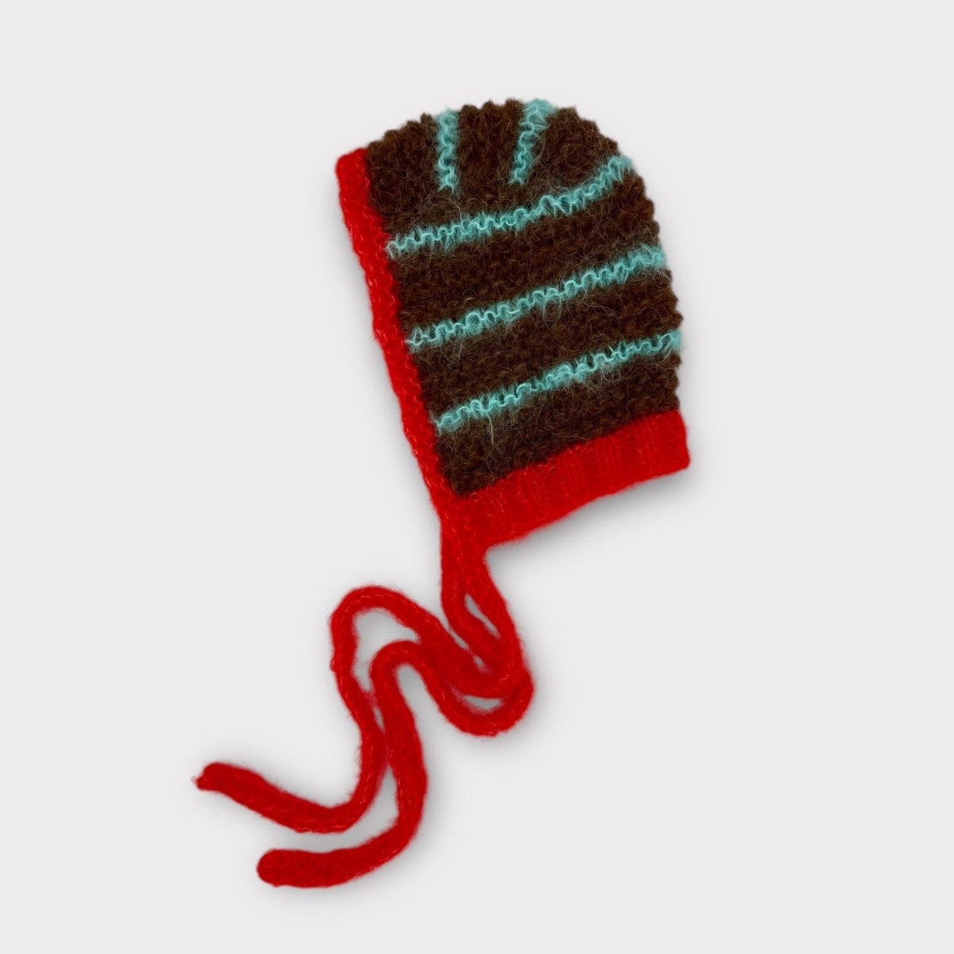 Bubbles Bonnet- Brown/Turquoise/Red