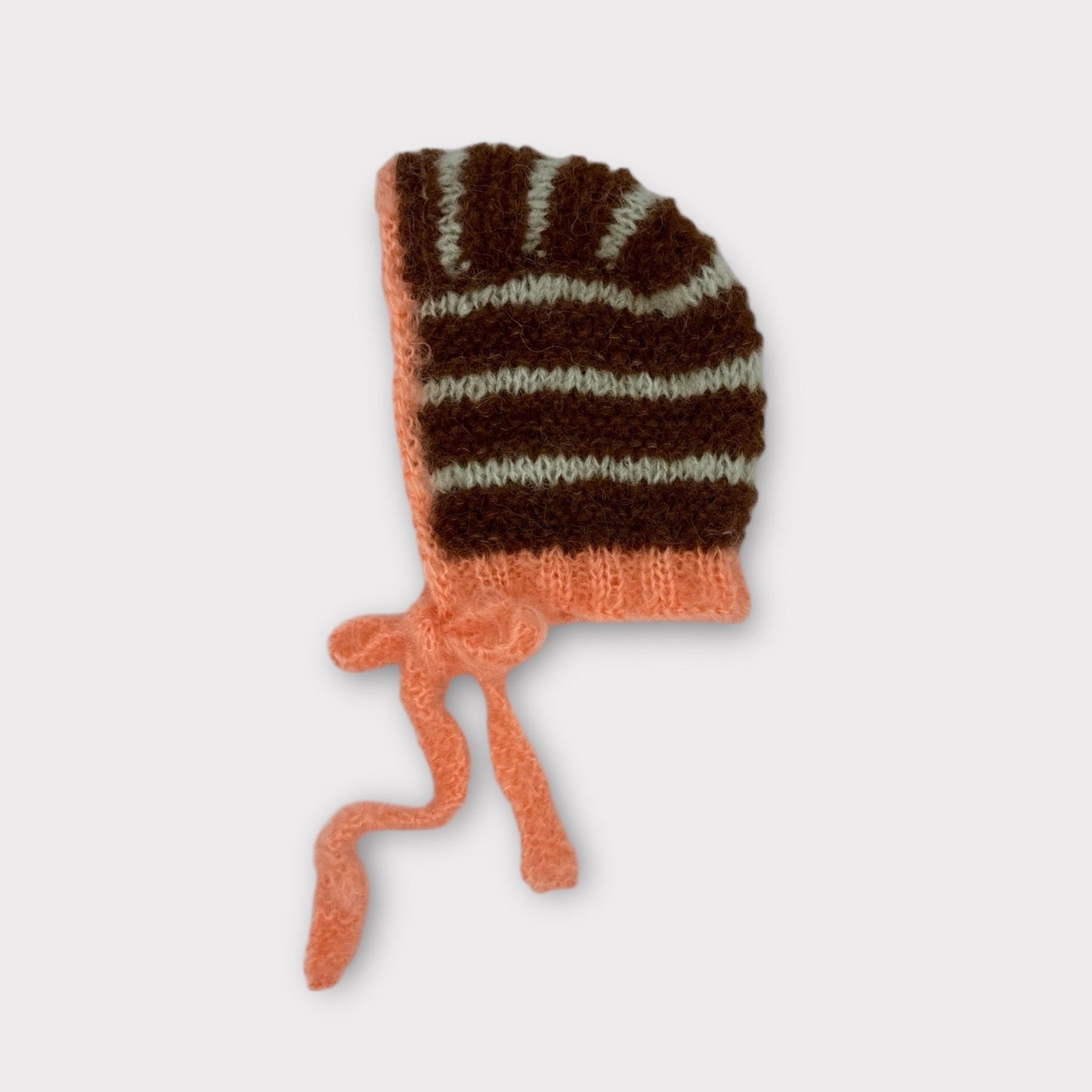 The Bubbles Bonnet- Brown/Mint/Peach