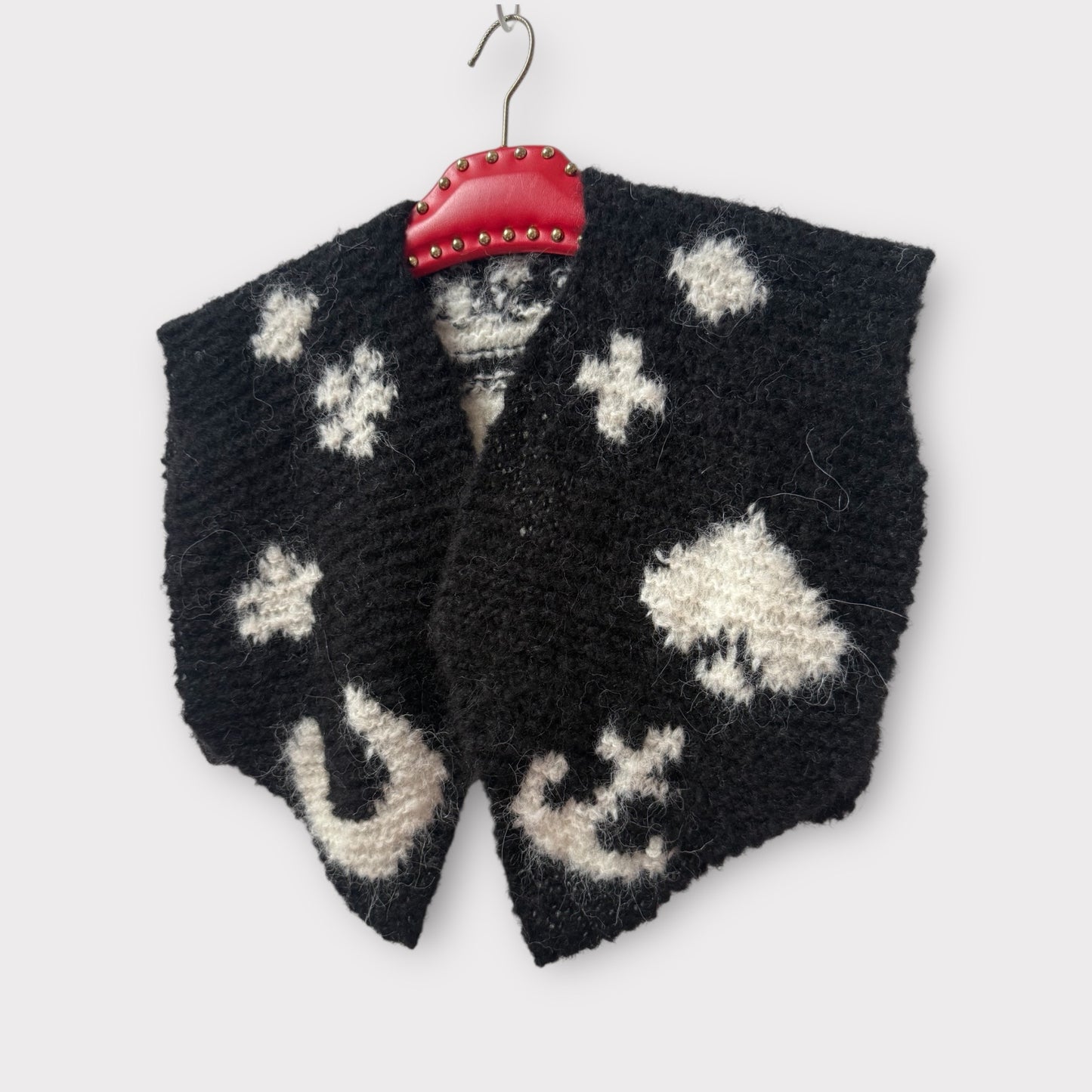 Pearly Sailor Scarf-Black/cream