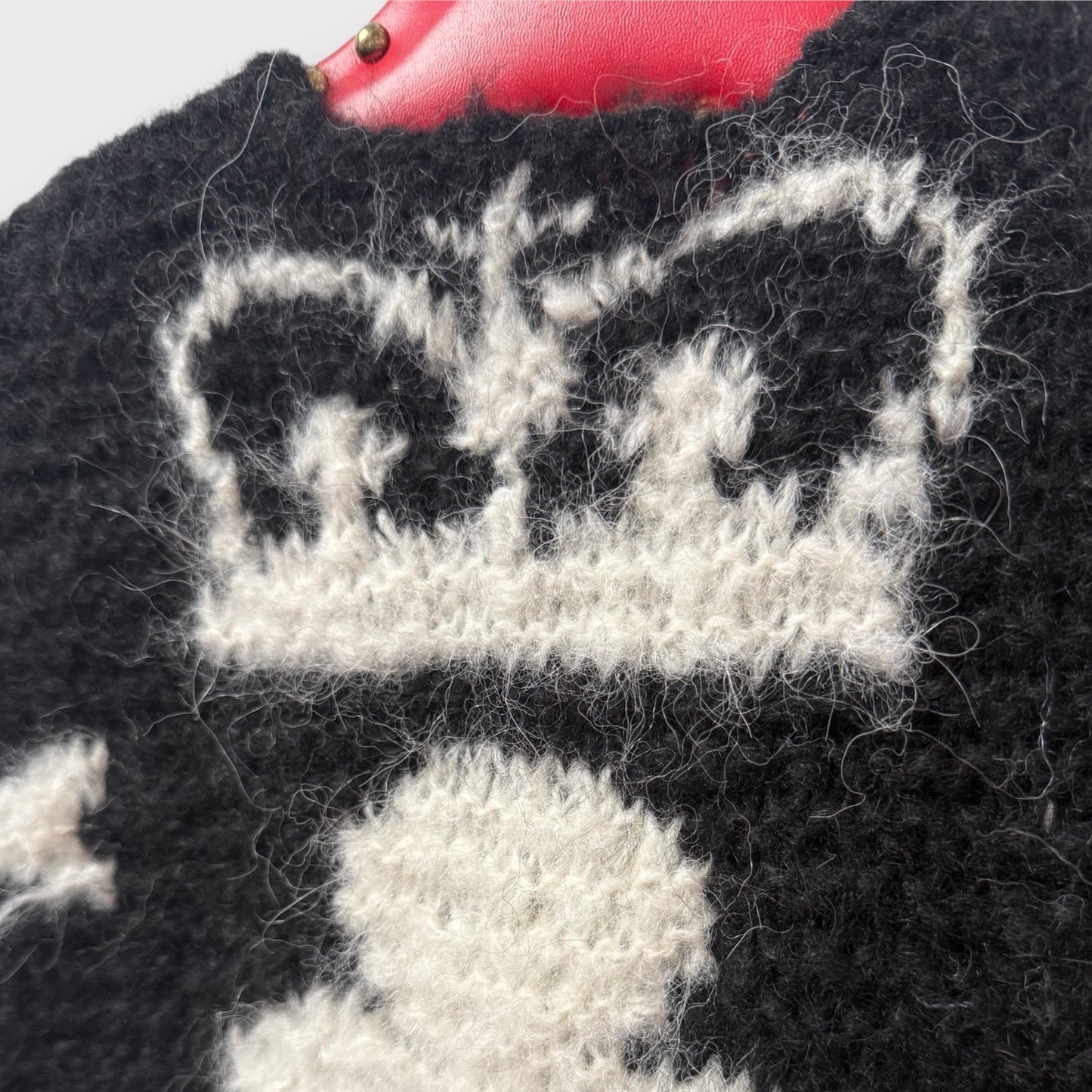 Pearly Sailor Scarf-Black/cream