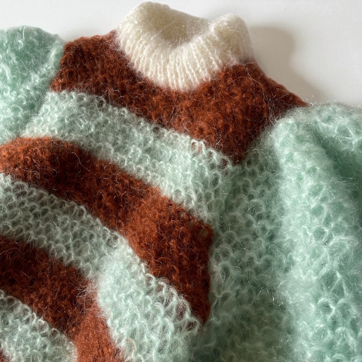 Nita Jumper- Mint/Brown/Cream