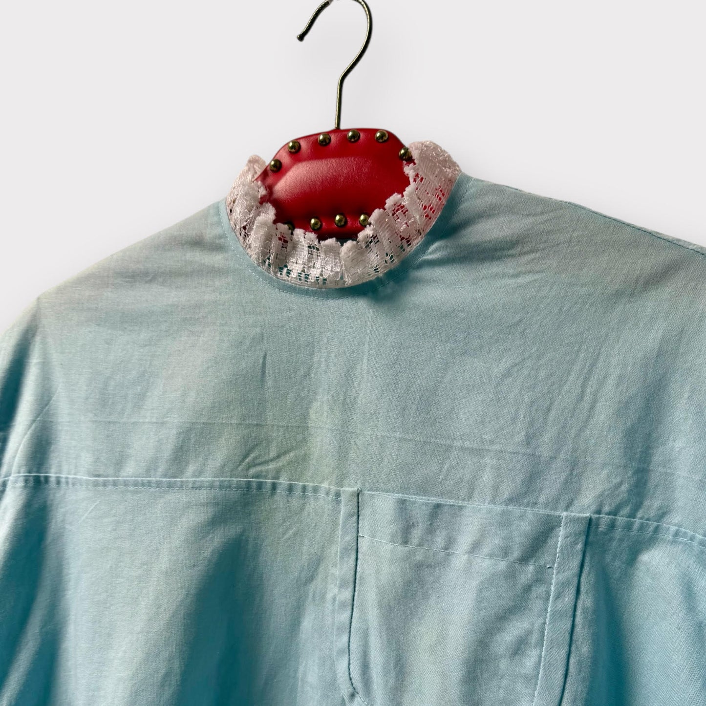 Babs Cotton/Linen Dress - Baby Blue
