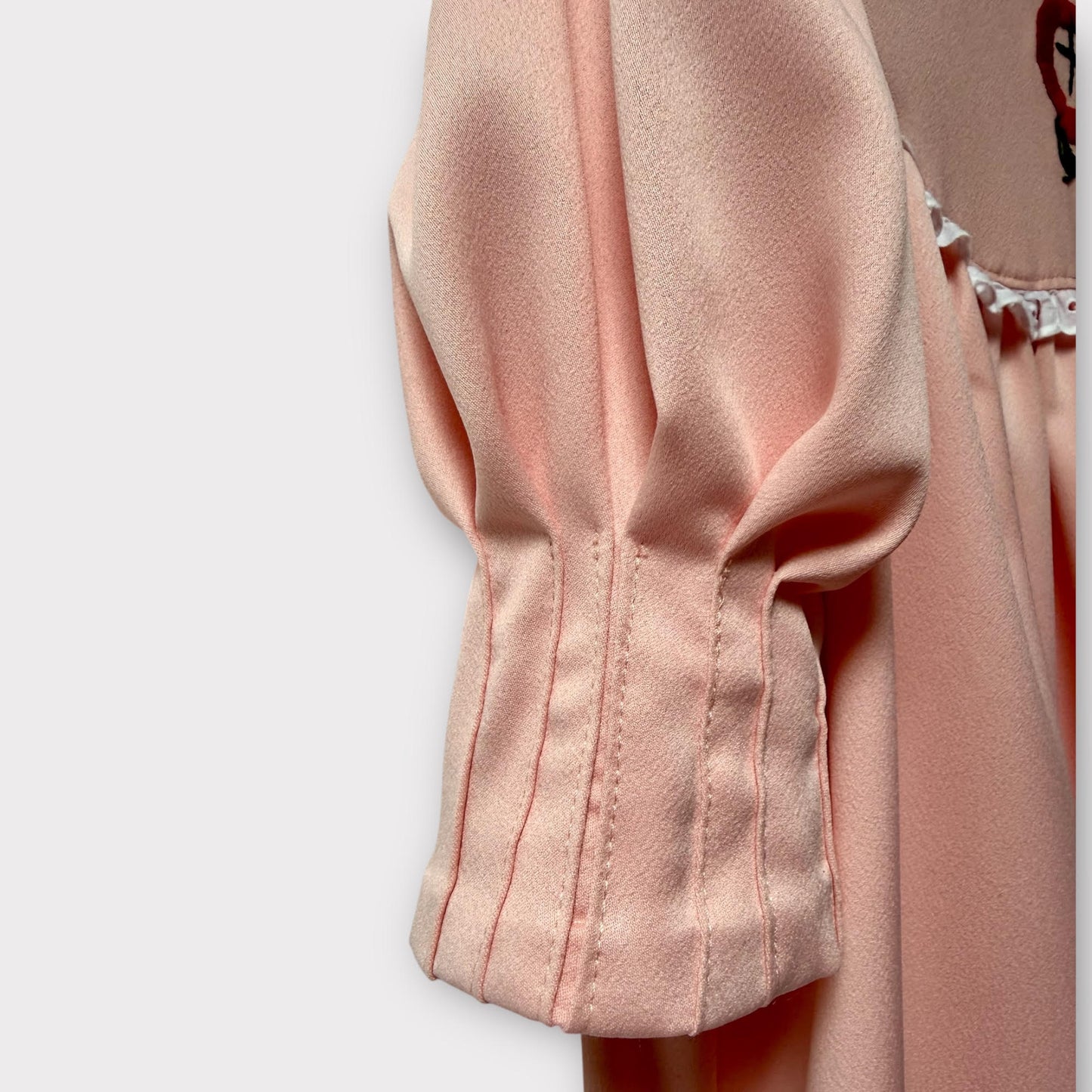 Marianne Satin Crepe Dress - Peach/Pink