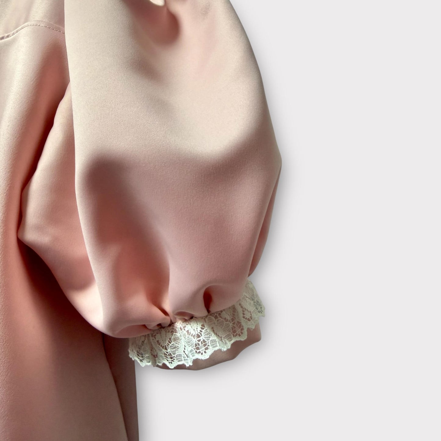 Agatha Duchess Satin Dress - Peach/Pink