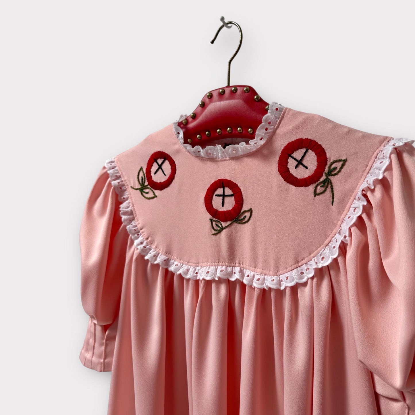 Marianne Satin Crepe Dress - Peach/Pink