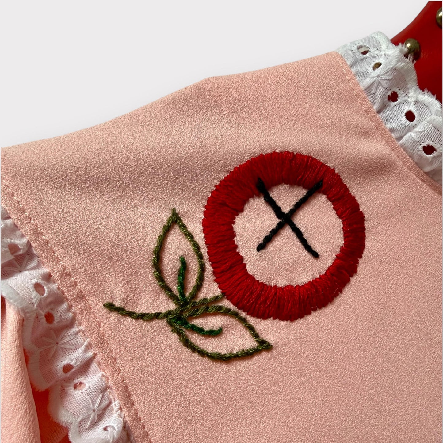 Marianne Satin Crepe Dress - Peach/Pink