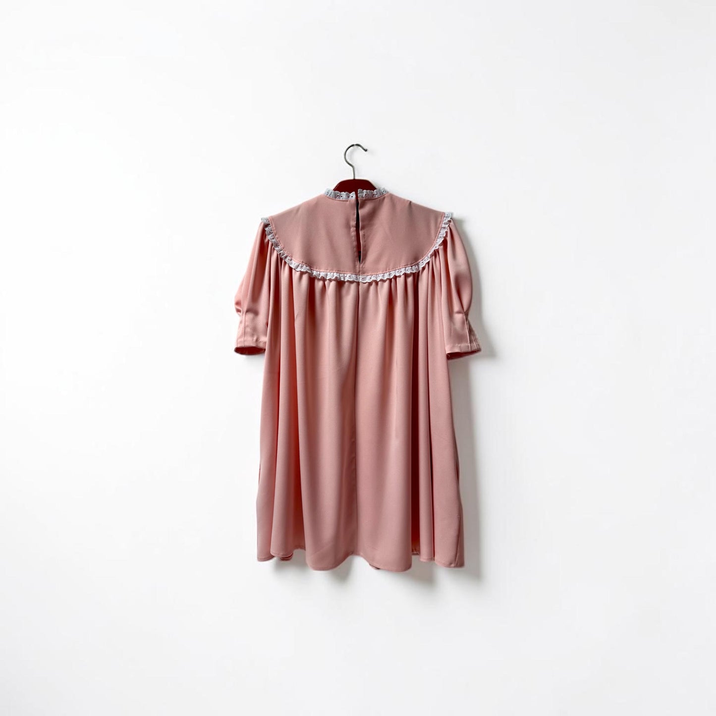 Marianne Satin Crepe Dress - Peach/Pink